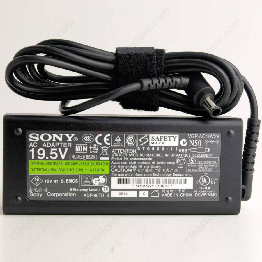 AC-SON-08-ORI_1 SẠC LAPTOP SONY 19.5V - 4.7A 90W - Ảnh 1